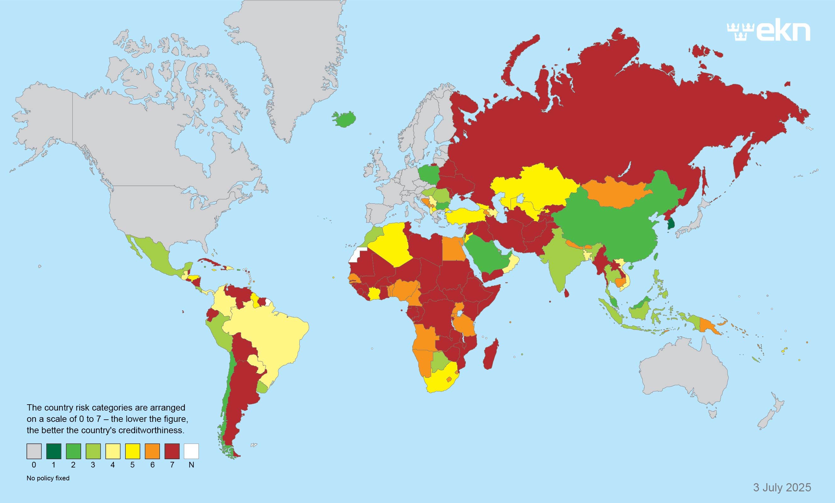 Country risk map