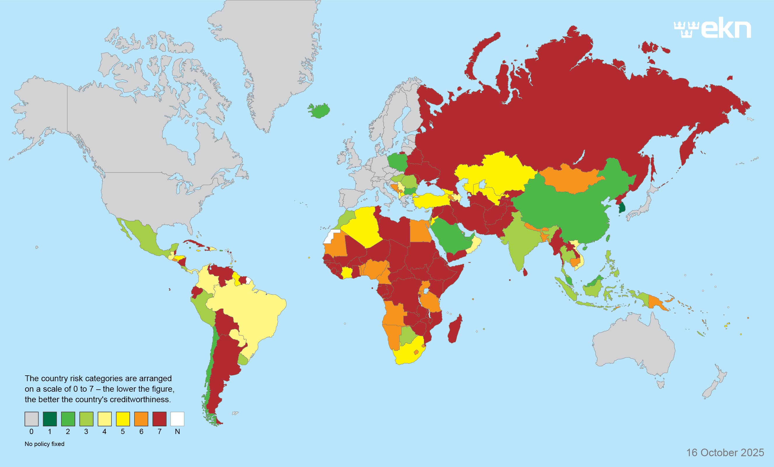 Country risk map