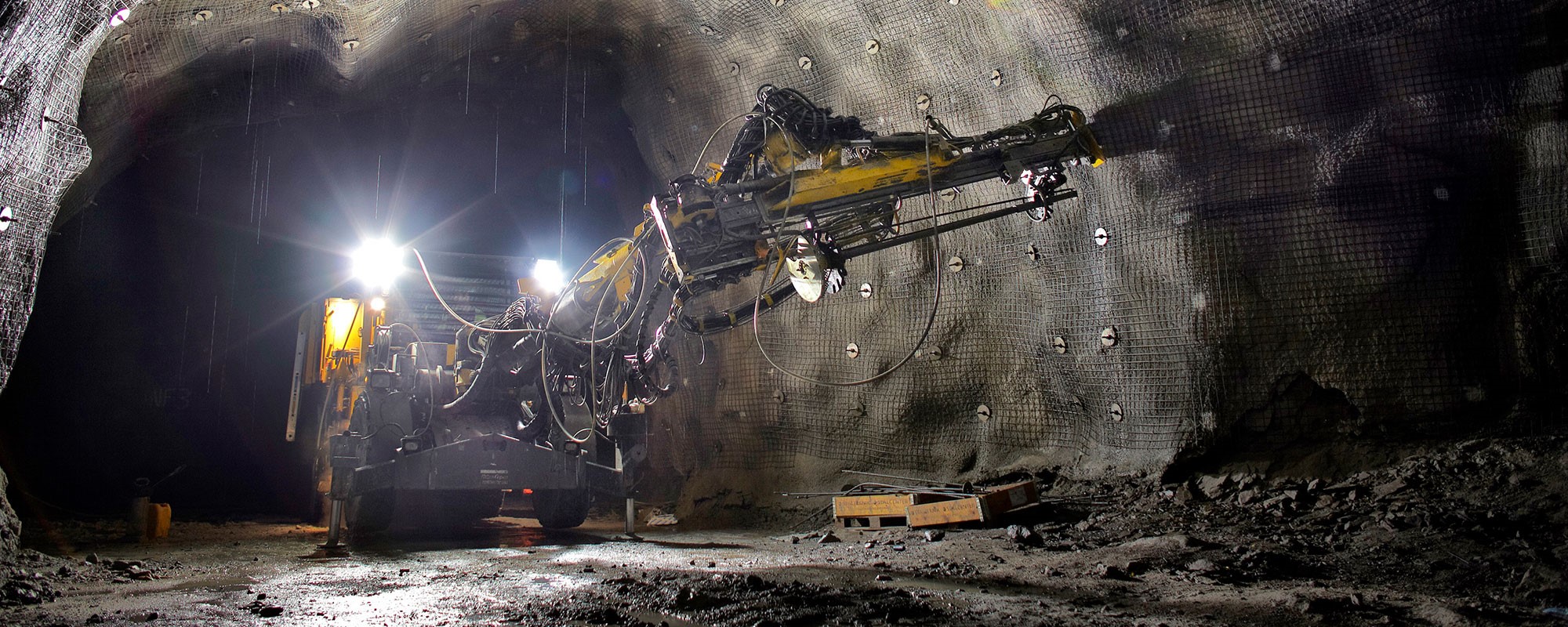 Inside a mine