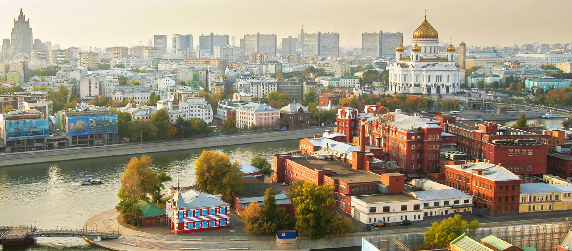 Bild på stadsbild i Ryssland
